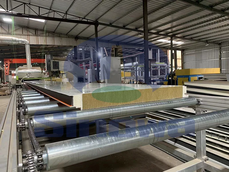 rock wool sandwich panel production line