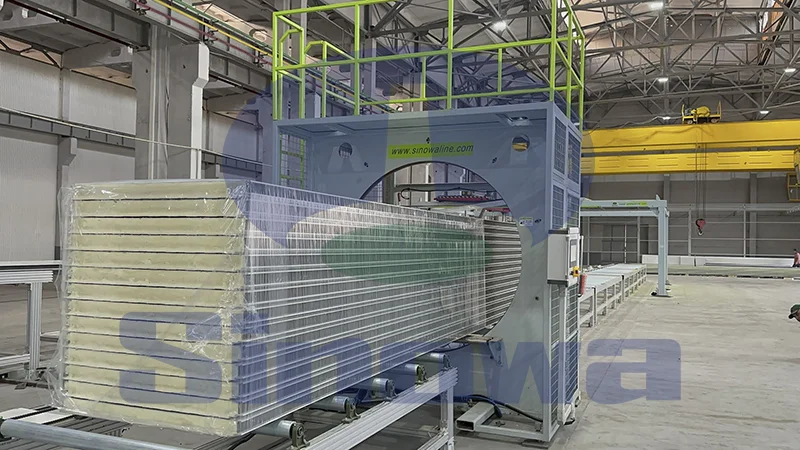 sandwich panel machine for housing units
