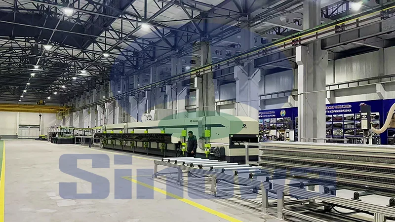 sound insulated sandwich panel line
